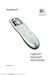 Logitech Harmony 600 Handbuch