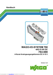 WAGO 4AO 0-10V DC Handbuch