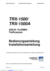 Garrecht Avionik TRX-1500A Bedienungsanleitung