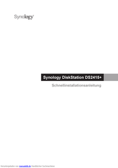 Synology DS2415 plus Schnellinstallationsanleitung