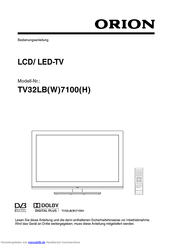 Orion TV32LB(W)7100(H) Bedienungsanleitung