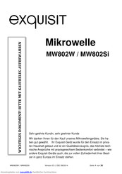 Exquisit MW802Si Handbuch