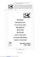Kalorik TKG MG 32 DGC Handbuch