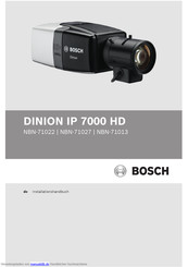 Bosch DINION IP 7000 HD Installationshandbuch
