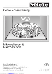 Miele m 637-45 ecr Gebrauchsanweisung