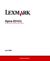 Lexmark Optra E312/L Bedienungsanleitung