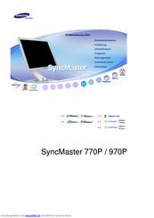 Samsung SyncMaster 770P Handbuch