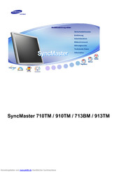 Samsung SyncMaster 713BM Benutzerhandbuch