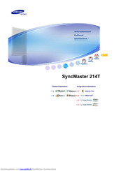 Samsung SyncMaster 214T Handbuch