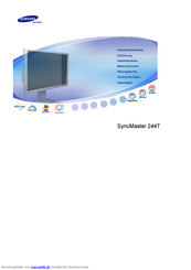 Samsung SyncMaster 244T Handbuch