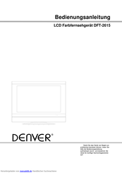 Denver DFT-2615 Bedienungsanleitung