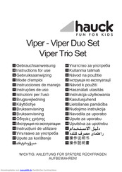 Hauck Viper Trio Set Gebrauchsanweisung