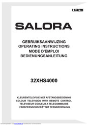 Salora 32XHS4000 Bedienungsanleitung