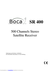 Boca SR 400 Bedienungsanleitung