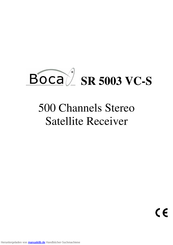 Boca SR 5003 VC-S Bedienungsanleitung