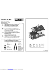 FALLER colonist house with culture Handbuch