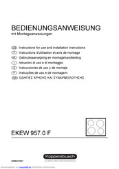 Küppersbusch EKEW 957.0 F Bedienungsanweisung Mit Montageanweisungen