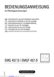 Küppersbusch EMG 457.0 Bedienungsanweisung Mit Montageanweisungen