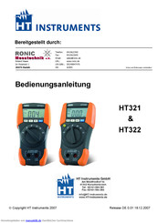HT HT321 Bedienungsanleitung