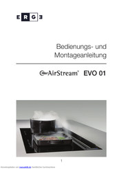 ERGE AirStream EVO 01 Bedienungs- Und Montageanleitung