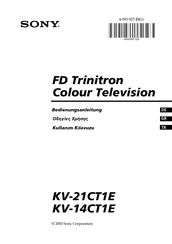 Sony FD Trinitron KV-14CT1E Bedienungsanleitung
