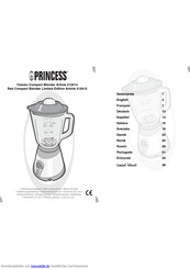 Princess Classic Compact Blender Bedienungsanleitung