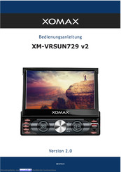 Xomax XM-VRSUN729 v2 Bedienungsanleitung