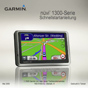 Garmin Nuvi 1300 serie Anleitung