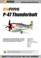 FMS P-47 Thunderbolt Bedienungsanleitung