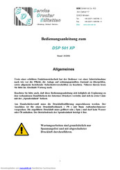 SDE DSP 501 XP Bedienungsanleitung