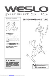 Weslo pursuit S 35 Bedienungsanleitung