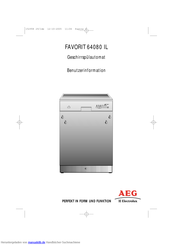 AEG FAVORIT 64080 IL Benutzerinformation
