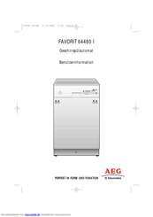 AEG FAVORIT 64480 I Benutzerinformation