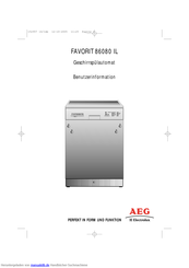 AEG Electrolux FAVORIT 86080 IL Benutzerinformation