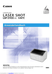 Canon LBP 2900 Anwenderhandbuch