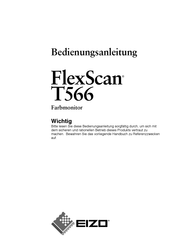 Eizo FlexScan T566 Bedienungsanleitung