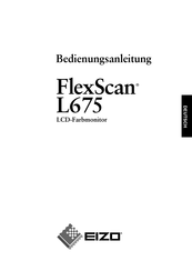 Eizo FlexScan L675 Bedienungsanleitung
