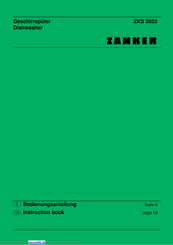 Zanker ZKS 5653 W Bedienungsanleitung