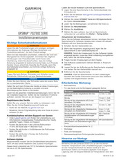 Garmin GPSMAP 902 Serie Installationsanweisungen