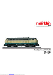 Marklin 39186 Bedienungsanleitung