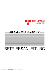 Tohatsu MFS4 Betriebsanleitung
