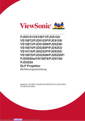 ViewSonic PJD5255N Bedienungsanleitung