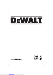 DeWalt D28142 Originalanweisungen