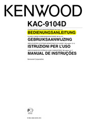 Kenwood KAC-9104D Bedienungsanleitung