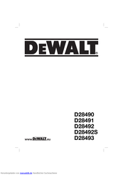 DeWalt D28490 Originalanweisungen