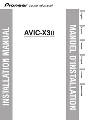 Pioneer AVIC-X3-II Installationshandbuch