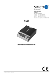 Simco-Ion CM5 60P Bedienungsanleitung