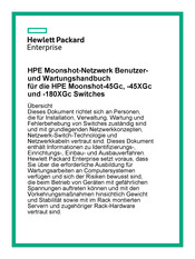 Hewlett Packard Enterprise Moonshot-180XGc Netzwerk Benutzer Und Wartungshandbuch