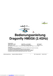 Walkera Dragonfly HM5G6 Bedienungsanleitung