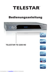 Telestar TD 2200 HD Bedienungsanleitung